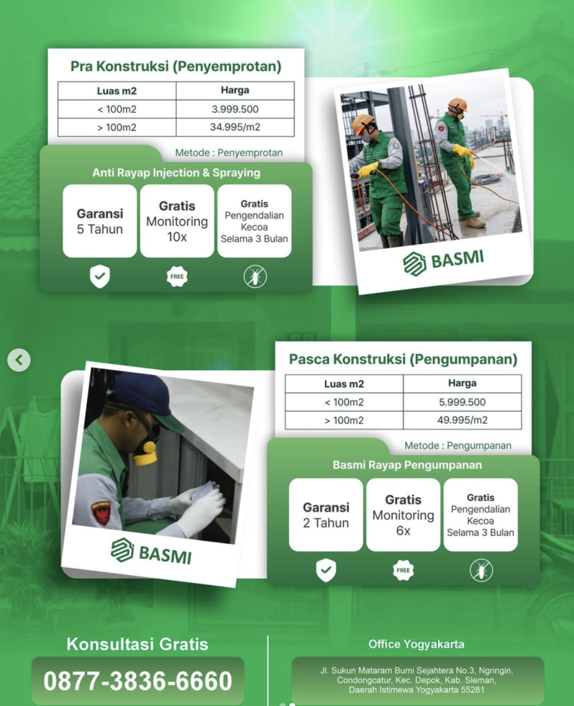 harga jasa anti rayap di bali
